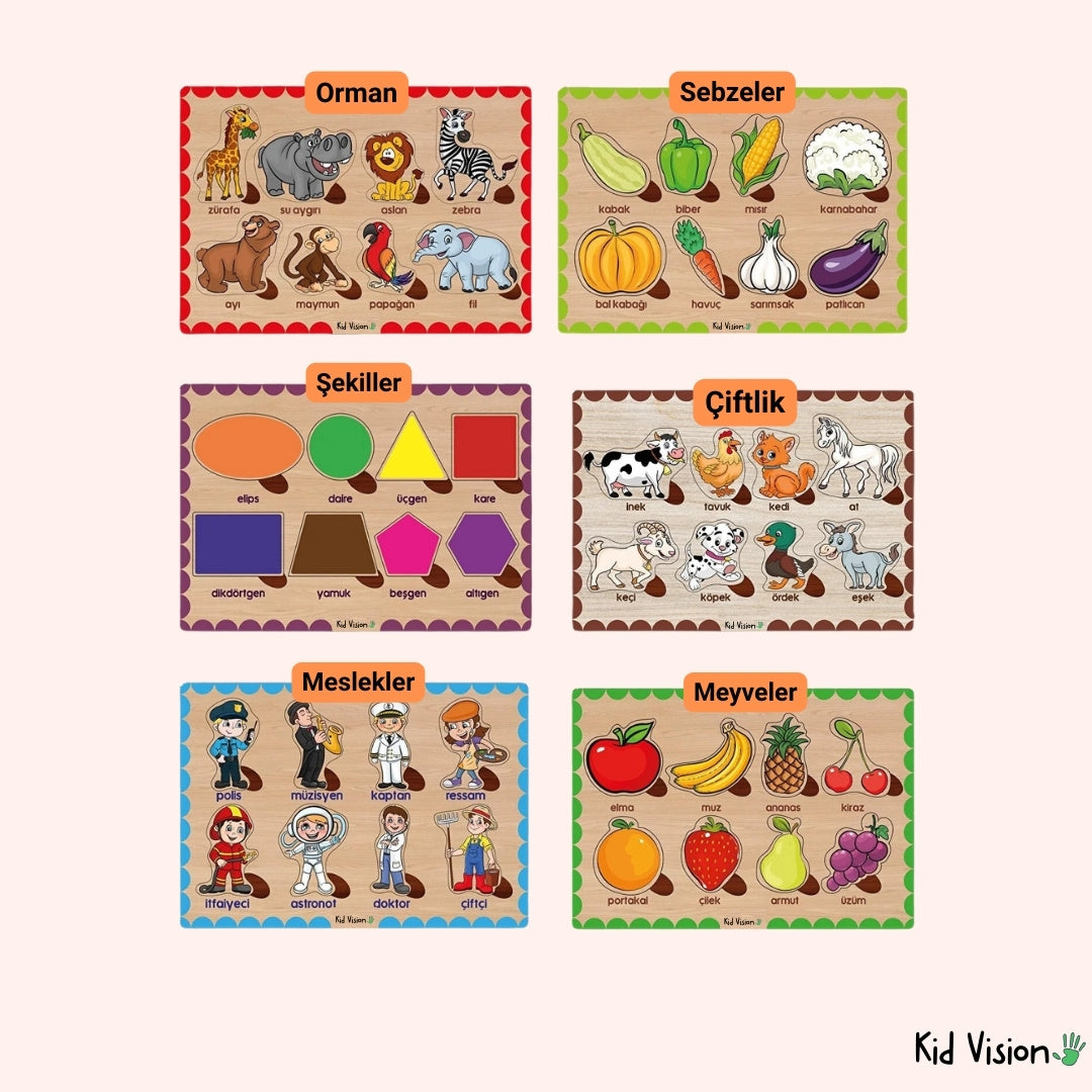 Kidvision Minik Dahiler Gelişim Seti Puzzle